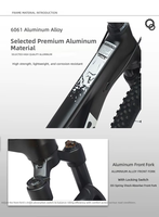 VTT tout suspendu 27,5/29 pouces 10 vitesses en aluminium avec axe traversant, freins à disque hydrauliques, amortisseur arrière, cadre softtail – Vente en gros