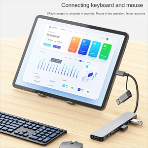 8 en 2 USB 3.0 HUB USB C HUB Station d'accueil Transmission haute vitesse répartiteur adaptateur OTG pour <span class=keywords><strong>PC</strong></span> portable <span class=keywords><strong>Macbook</strong></span> - Product Image 3