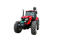 Tracteur agricole haute performance YTO 230 CV 4x4 avec cabine climatisée, moteur 6 cylindres, norme d'émission chinoise IV pour grandes surfaces agricoles