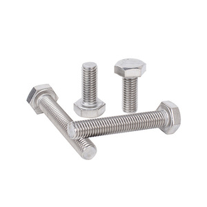 Stainless Steel Hex Bolts M6 M8 M10 M12 M14 M16 M18 M20 M22 M24 M27 M30 Full Thread Class 8.8 Passivated Custom Length - Product Image 1