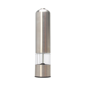 Molinillo <span class=keywords><strong>El</strong></span>éctrico portátil para sal y especias, triturador de pimienta con batería redonda automática - Product Image 6