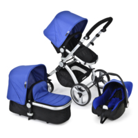 Combinaison poussette et siège auto convertible 3 en 1 de qualité supérieure pour les soins de bébé de 0 à 36 mois