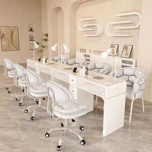 Mesa <span class=keywords><strong>de</strong></span> Manicura Moderna <span class=keywords><strong>de</strong></span> Madera para Salón, Mueble Comercial Ecológico y Fácil <span class=keywords><strong>de</strong></span> Limpiar para Sala <span class=keywords><strong>de</strong></span> Estar o Dormitorio - Product Image 2