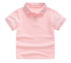 Verano temporada 100% algodón niños Polo camisa logotipo bordado personalizado manga corta azul marino niños Polo camisa - Product Image 5