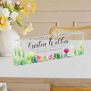 Nhà hiển thị cho DIY cá nhân rõ ràng <span class=keywords><strong>Acrylic</strong></span> bàn Tên Logo tấm in dấu khối cho hiển thị <span class=keywords><strong>Acrylic</strong></span> Craft <span class=keywords><strong>Acrylic</strong></span> Quà Tặng - Product Image 6