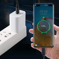 Cable de Datos Tipo-C a Tipo-C de 60W con Carga Rápida PD y Revestimiento Trenzado de 1M/2M/3M