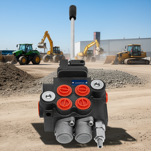 Válvula de control hidráulica de 2 carretes con joystick, 11 GPM, para tractores, cargadoras y tanques - Product Image 2