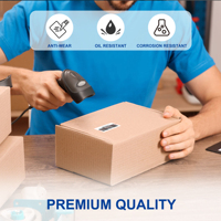 Etiquetas Adhesivas Térmicas Brillantes en Blanco de 2x1 Pulgadas, Libres de BPA, Resistentes al Agua y al Aceite, 1300 Unidades/Rollo para Envíos FBA