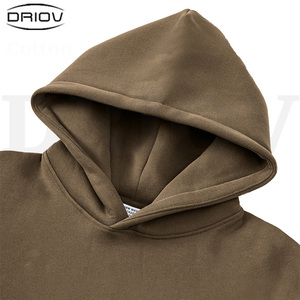Großhandel 345 g/m² Puff-Print Hoodies, Oversized Drop-Shoulder Kapuzenpullover, Schwerer Gefütterter Fleece Pull-Over Hoodie - Product Image 2