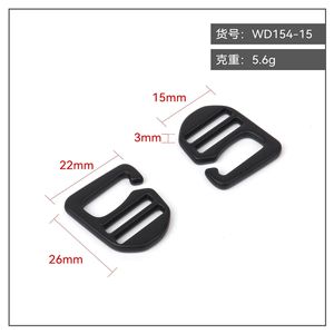 Hebilla de aleación de zinc WD156-25, 37 mm x 37,6 mm, ajustable para correa de hombro de mochila, resistente al desgaste - Product Image 4