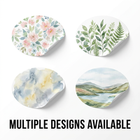 Pegatinas de Vinilo Mate Personalizadas, Impresión Floral a Todo Color en Acuarela, Fabricante OEM, Venta al Por Mayor, MOQ Bajo