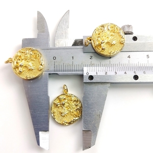 Venta al por mayor moda <span class=keywords><strong>Rock</strong></span> Punk estilo cabeza de león colgante collar hombres pulsera <span class=keywords><strong>DIY</strong></span> Latón chapado en oro con circón precio de fábrica - Product Image 6