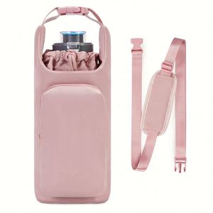 Juego de Botellas de Agua Deportivas para Exteriores, Termo Portátil con Funda Protectora y Correa, Funda Térmica para Tazas - Product Image 5