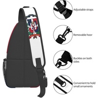 Sac à bandoulière avec drapeau de la République dominicaine, sac à dos patriotique, grand sac de voyage, sac de randonnée, sac de poitrine, sac à bandoulière pour hommes et femmes, personnalisé
