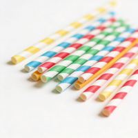Pailles en papier kraft pour milkshake, pailles à boire biodégradables en papier