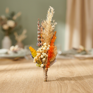 Ramo de Flores Secas de Pampas, Mini Arreglo Floral, Decoración Natural Seca para Bodas y Fiestas Nupciales - Product Image 3
