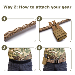 1000D Nylon 3pcs Set Tactical Waist <b>Belt</b> with Quick-Release Buckle MOLLE Cinturon Tactico Multiple Colors <b>Work</b> <b>Belts</b> - Product Image 3