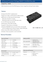 Decodificador de pantalla Digital DMX512 y RDM 512 de 4 canales, controlador de atenuación DMX512 para tira de cinta LED, conexión de luz RJ45