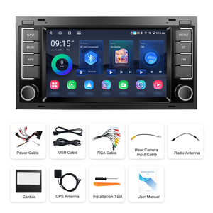 Podofo 2Din pour Volkswagen/Touareg/Transporter 7'' <span class=keywords><strong>Autoradio</strong></span> Android 2+64G Carplay/Android Auto sans fil GPS/WiFi/USB OEM - Product Image 6