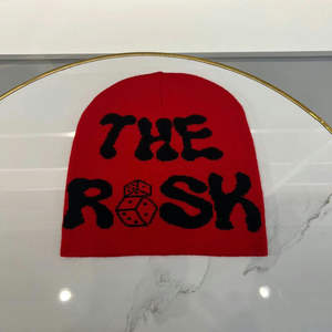 남성과 여성 모두를 위한 맞춤형 로고가 있는 겨울 고품질 멀티 컬러 블록 니트 브림리스 비니 - Product Image 3