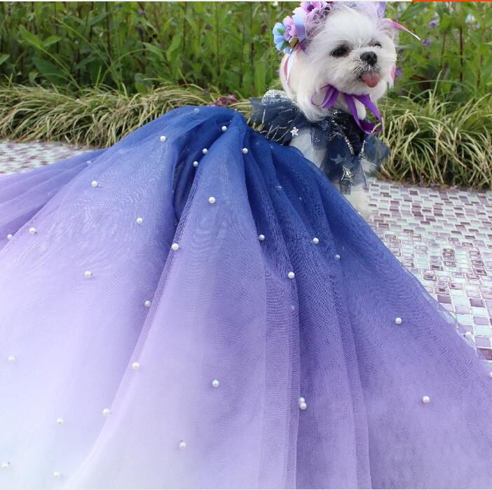 New Bright Star Pet Dog Long Style Wedding Dress - Elegant & Sustainable New Bright Star Pet Dog Long Style Wedding Dress - Elegant & Sustainable