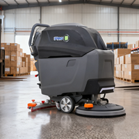 Nettoyeur de sols à conducteur marchant T5BT, nettoyage robotisé pour les magasins, machine professionnelle pour les parkings, nettoyage des sols en béton humides