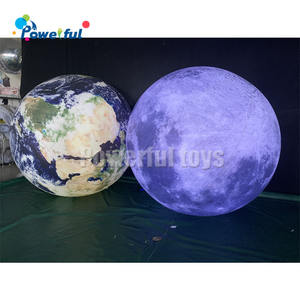 LED decorativo iluminado SOL/Tierra/luna/Júpiter/Saturno/Urano/<span class=keywords><strong>Neptuno</strong></span>/Mercurio/Venus/Marte bolas de bolos globos de <span class=keywords><strong>planeta</strong></span> inflables - Product Image 2