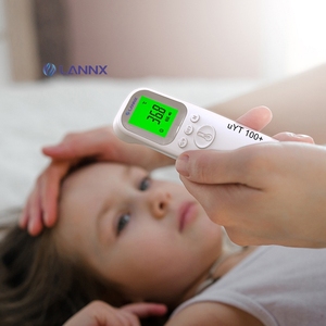 LANNX uYT 100 + Thermomètre infrarouge numérique Pistolet avec alarme de fièvre Thermomètre frontal auriculaire pour adultes et enfants Thermomètre numérique - Product Image 5
