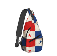 Sac bandoulière de haute qualité avec drapeau du Panama, personnalisable avec logo, sac de poitrine, sac à dos bandoulière, sac de voyage pour poitrine, vente en gros d'usine