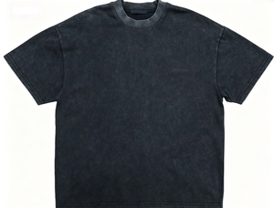 เสื้อยืดวินเทจผู้ชาย แขนสั้น ไซส์ใหญ่ ทรงโอเวอร์ไซส์ สีพื้น รับสกรีนโลโก้ แบรนด์แฟชั่น - Product Image 3
