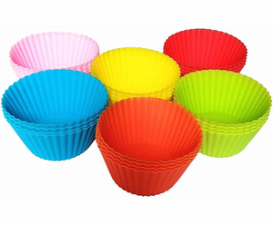 Morandi Color Series <b>Silicone</b> Mafen Cup <b>Baking</b> Set Rectangular Circular Square Thickened Cake Mold Baked Egg Tarts Steamed Egg - Product Image 3