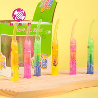 Sucettes lumineuses personnalisées en forme de doigts, bonbons durs aux saveurs fruitées de dessins animés, vente en gros