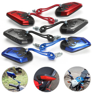 Espejo Retrovisor Ghost Fire para Motocicletas y Vehículos Eléctricos, Accesorios Modificados con Patrón de Llama Reflectante - Product Image 6