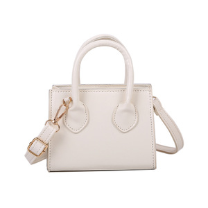 2025 <span class=keywords><strong>nuova</strong></span> Mini borsa coreana bianca/kaki/<span class=keywords><strong>nera</strong></span>/marrone scuro/marrone chiaro con piccola borsa quadrata a croce diagonale - Product Image 6