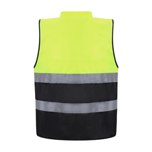 Chaleco DE SEGURIDAD reflectante unisex de alta visibilidad con múltiples bolsillos para trabajos de construcción - Product Image 2