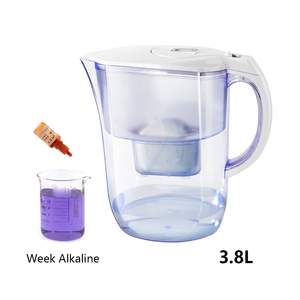 Carafe <span class=keywords><strong>filtrante</strong></span> à <span class=keywords><strong>eau</strong></span> domestique 3,8 L – Élimine le chlore, les métaux lourds, antibactérienne, ionisée, <span class=keywords><strong>eau</strong></span> fraîche et claire, alcaline - Product Image 3