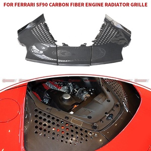 Best Price Dry Carbon Fiber OEM Style Car Auto Parts Car Engine Cooling Mesh for Ferrari SF90 - Product Image 4