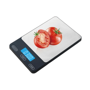 Balance de cuisine électronique Veidt à double plateforme en verre et acier inoxydable, balance alimentaire numérique SF-K91H en verre et acier inoxydable - Product Image 1