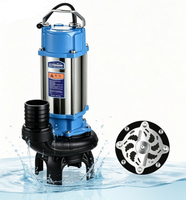 Pompe submersible de drainage à corps en acier inoxydable résistant aux acides pour broyage des eaux usées et découpe des déchets chimiques en usine