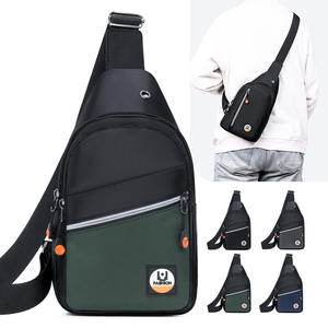 Bolso de pecho para hombre, de tela Oxford, de gran capacidad, para viajes diarios, negro, gris, verde, azul - Product Image 5