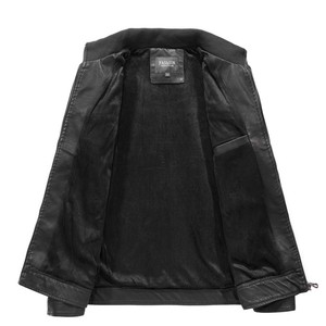 Giacca di pelle da uomo di alta qualità all'ingrosso giacca di Bomber Casual di nuovo Design per giovani uomini - Product Image 4
