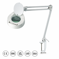 Lampe Loupe à Bras Flexible avec Pince et Lentille en Verre pour Salon de Beauté, Onglerie, Tatouage et Réparation Électronique (Vente en Gros)