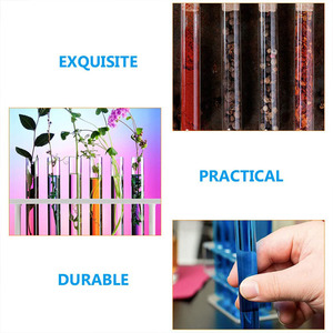 Tubes à essai en verre borosilicate transparent 20 ml avec bouchons en liège, fournitures de laboratoire - Product Image 5