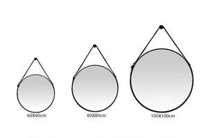 Espejo LED redondo de alta calidad con estante <span class=keywords><strong>para</strong></span> baño, espejo de cristal colgado en la pared con pantalla de <span class=keywords><strong>tiempo</strong></span> y temperatura, 1 unidad - Product Image 5