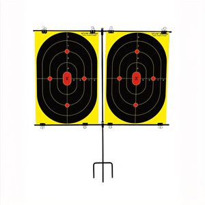 Cible de tir Bullseye en papier 12x18 pouces, cible d'entraînement de tir à impact couleur - Product Image 5