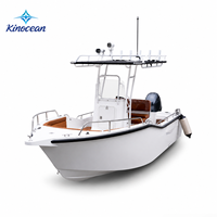Bateau de pêche à console centrale en aluminium de 18 pieds de haute qualité avec support de canne à pêche et peinture de coque, bateaux de travail à vendre