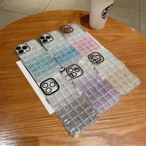 Custodie per telefoni trasparenti con glitter graduali di lusso per <span class=keywords><strong>iPhone</strong></span> 14 13 12 <span class=keywords><strong>11</strong></span> <span class=keywords><strong>Pro</strong></span> max flash powder custodie per telefoni personalizzate bling <span class=keywords><strong>cover</strong></span> - Product Image 2