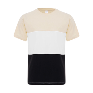 เสื้อยืดคอกลมผู้ชายคลาสสิกแขนสั้นผ้าฝ้ายนุ่มสำหรับสวมใส่สบายๆในชีวิตประจำวันผ้าถักสไตล์สตรีท - Product Image 4