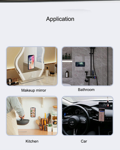 Support de téléphone à ventouse en silicone TPU, support de téléphone pour miroir de douche, pliable, adhésif, accessoire pour smartphones pour selfies et vidéos - Product Image 6