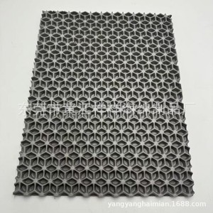 Tapis de litière pour chat Eva double couche, rectangulaire, gris, noir, blanc cassé, durable, résistant aux filtres, résistant à l'usure, tapis anti-déchets de litière - Product Image 4